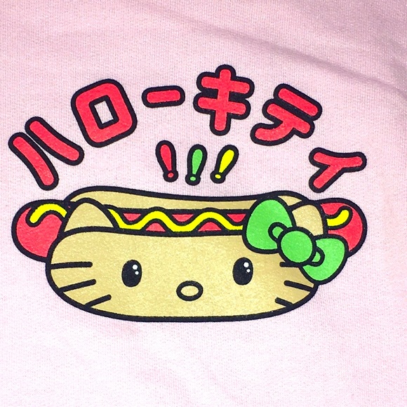 Pink unisex Hello Kitty Hoodie - Picture 4 of 8